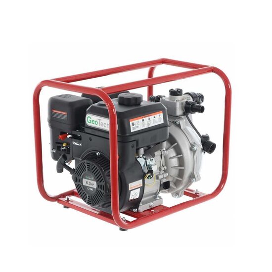 Motopompa de presiune pentru irigatii, GeoTech LHP40, adancime 7m, inaltime 55m, 6.5CP, 333 l/min, benzina 4 timpi