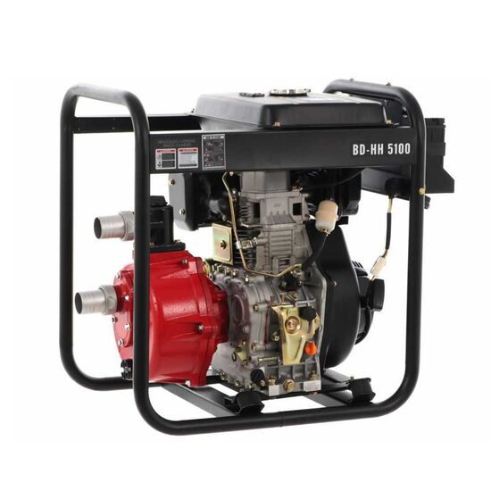 Motopompa de presiune pentru irigatii cu autoamorsare, BlackStone Diesel, racord 50mm, adancime 7m, inaltime 100m, 9CP, 500 l/min, pornire electrica