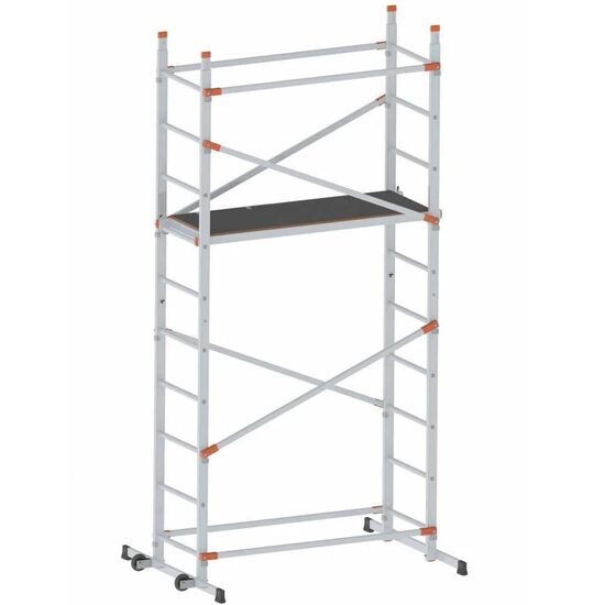 Schela mobila cu platforma GIERRE Fast&Lock 400, max 150 kg, inaltime de lucru 4m, Aluminiu