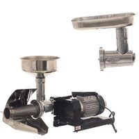 Storcator electric de rosii Palumbo Pavi 5 Inox, Profesional, 375W, cuva din inox, nr 5, 100 Kg/h, cu accesoriu de tocat carne masura 22
