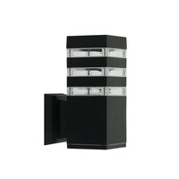 Aplica de perete pentru exterior Palmera-S, E27, IP44, max 60 W, Aluminiu, 215x90x90 mm