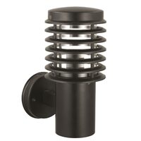 Aplica de gradina Palmiye-2, corp otel inox galvanizat, Negru, 320x150x230 mm, IP44, E27