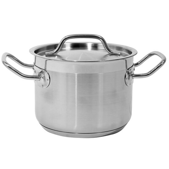 Oala cu capac, uz profesional Yato Gastro 16x12cm, Inox alimentar, 2.4 l