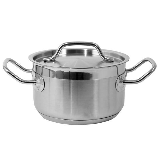 Oala cu capac, uz profesional Yato Gastro 16x9.5cm, Inox alimentar, 1.9 l