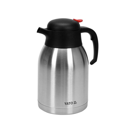 Termos Yato Gastro cu buton, capacitate 2 litri, Inox