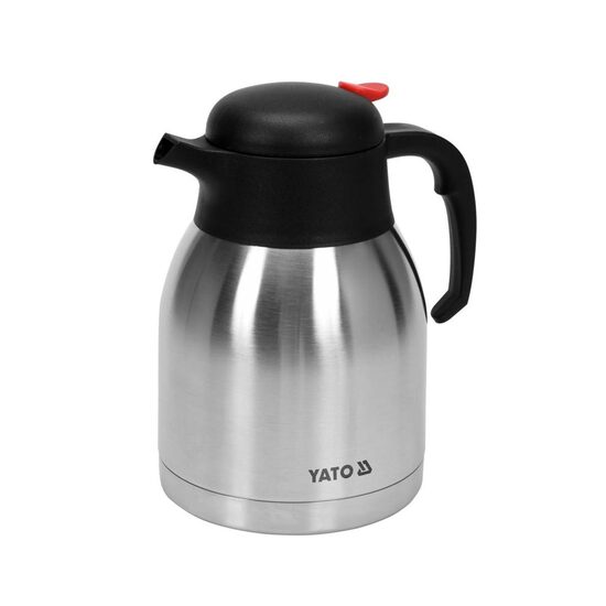 Termos cu buton deschidere, Yato Gastro, capacitate 1.5 litri, Inox