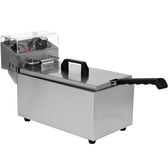 Friteuza profesionala Yato Gastro 6 l, putere 2 kW, monofazat, Inox, 43x20x29 cm