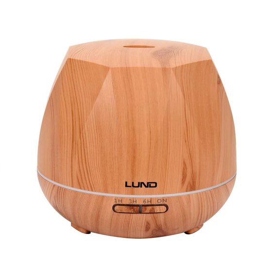 Difuzor aromaterapie cu telecomanda Lund 500 ml, 12 W, Lumina led RGB 7 culori