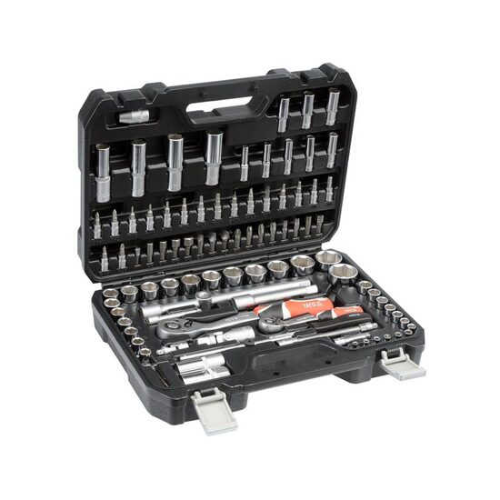 Trusa tubulare si biti cu prindere 1/4" si 1/2", Yato Crom Vanadiu, 94 piese, antrenor cu clichet