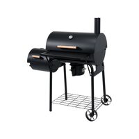 Gratar cu afumatoare pentru gradina Lund XXL, 112x64x124 cm