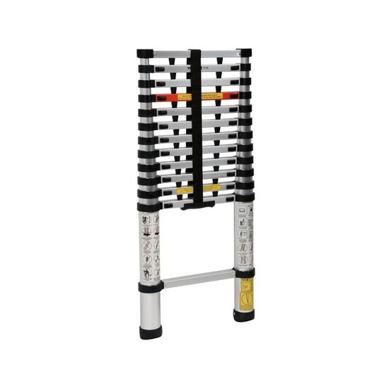 Scara telescopica cu 13 trepte, Vorel 3.8 m, Aluminiu, max 150 Kg