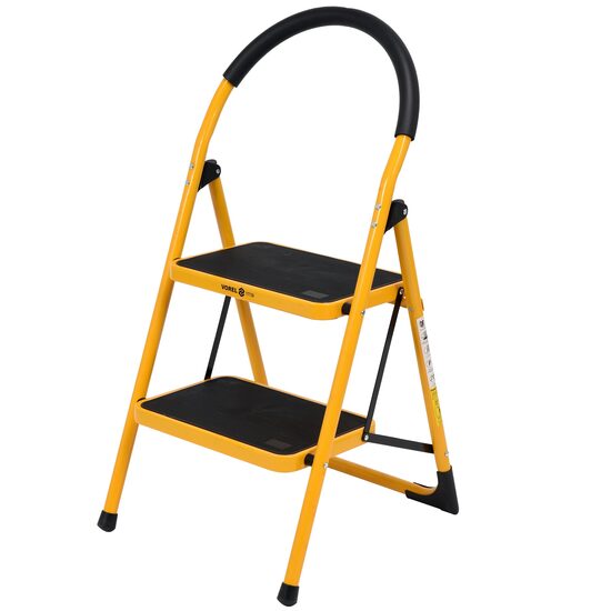 Scara cu 2 trepte antiderapante, Vorel, dimensiune pliata 90x47.5x49cm, max 150 Kg