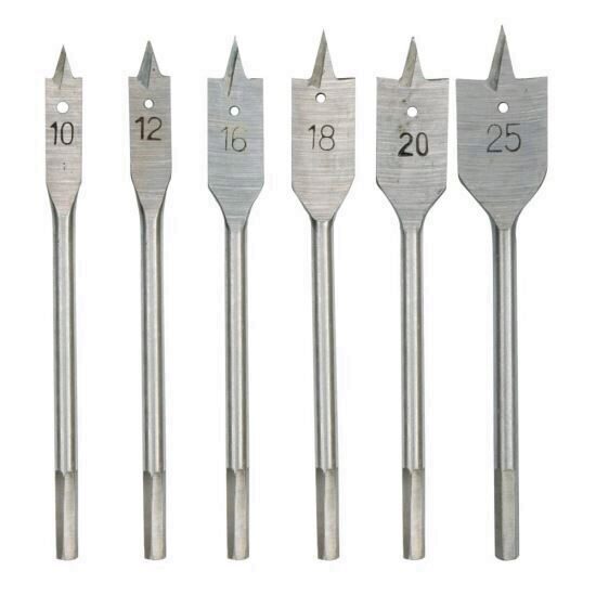 Set 6 freze pentru lemn Vorel 10-25 mm