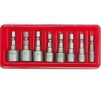 Set 8 tubulare cu bit hexagonal Vorel 5-13mm, Cr-V