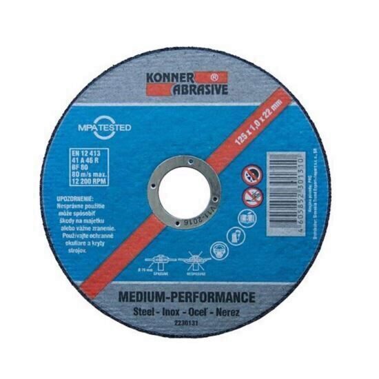 Disc debitare metal inox profesional Koner 125x1mm