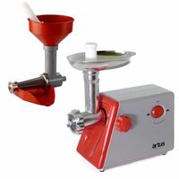 Masina de tocat carne cu accesoriu pentru rosii, Artus C25, motor cu inductie 385W, capacitate 1.3 kg/min