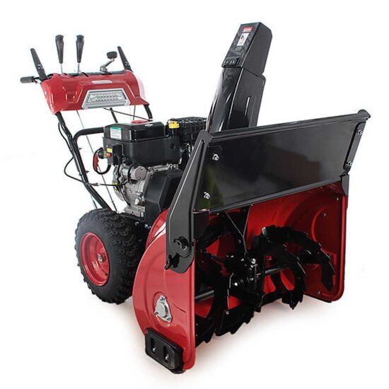 Freza de zapada cu roti, Geotech Briggs & Stratton 1450 Snow Series, 11CP, 8 viteze, latime 76 cm, Led, manere incalzite, pornire electrica