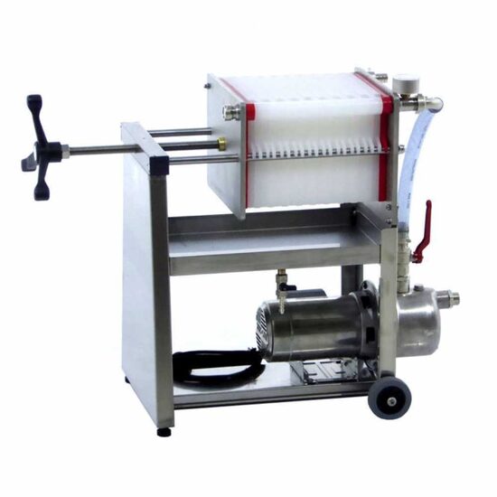 Pompa cu filtru placi si carton Agrieuro Profesional 21 placi, 20×20 AF20, 900 l/h, 0.5 CP, IP44, Inox