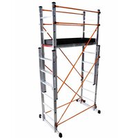 Schela mobila multifunctionala Svelt Target Plus, max 150 kg, 4.5 m, Aluminiu si Otel
