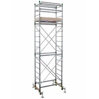 Schela mobila multifunctionala Facal Alumito Maxi, max 150 kg, 6.2 m, Aluminiu 