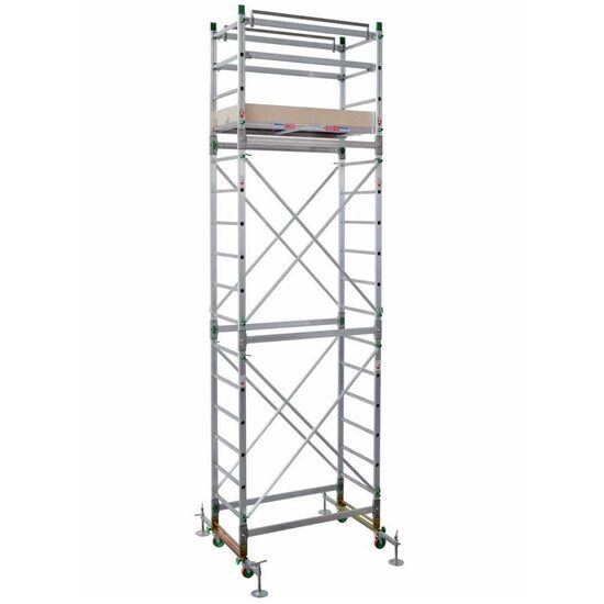 Schela mobila multifunctionala Facal Alumito Maxi, max 150 kg, 6.2 m, Aluminiu 