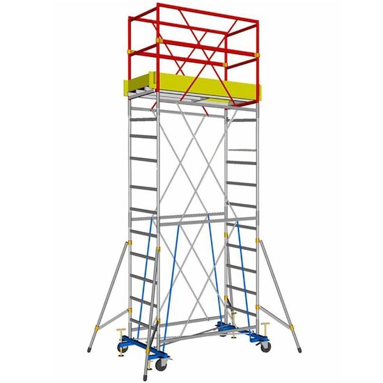 Schela mobila multifunctionala Svelt Euromedium, max 200 kg, 5.6 m, Otel