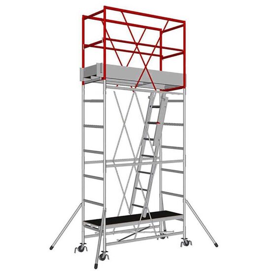 Schela mobila multifunctionala Svelt Cervino, max 150 kg, 492 cm, Otel