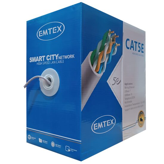 Cablu UTP CAT5E, cupru 25AWG, 0.45 mm, lungime 305 m