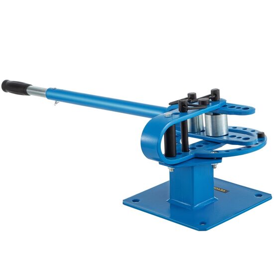 Dispozitiv de indoit tevi Vevor 7 matrite 1", 1 1/4", 1 1/2", 1 3/4", 2", 2 1/2", si 3", Maner telescopic
