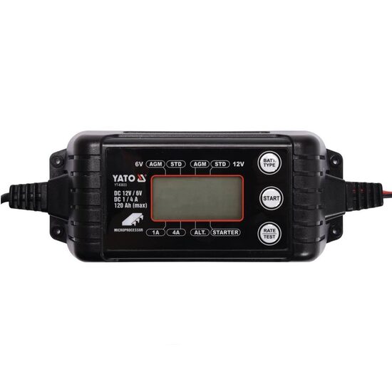 Redresor digital Yato, 6/12V, 1/4A, 120Ah
