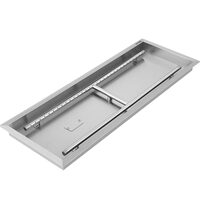 Arzator incastrabil, Vevor, 80 x 30 x 5 cm, Inox, pentru Interior/Exterior, Gaz propan