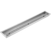 Arzator incastrabil, Vevor, 124 x 20 x 5 cm, Inox, pentru Interior/Exterior, Gaz propan