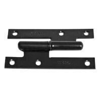 Balama semi-ingropata stanga, 95x55x2.0mm, neagra, Strend Pro T0019B - H Fe, 95x55x2.0mm, neagra