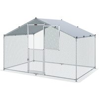 Cotet pentru pasari si animale mici, Vevor 200 x 300 x 200 cm, Acoperis Oxford, Usa intrare