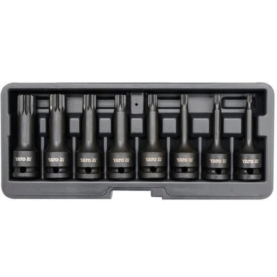 Set 8 chei de impact spline Yato YT-1069, 1/2, M5-M8