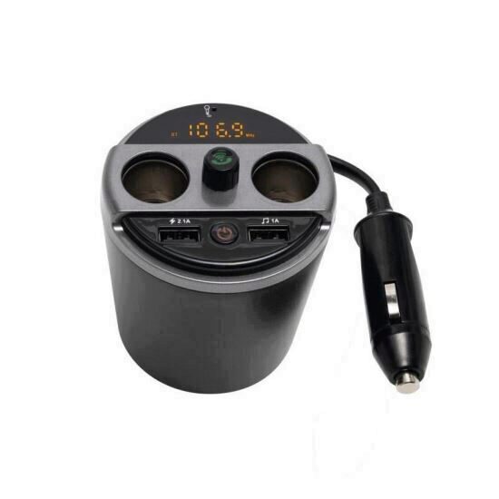 Incarcator auto universal, FM, BT, 2xUSB, 2x12/24V