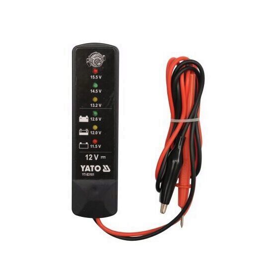 Tester pentru acumulatori si alternator, digital, 12V, Yato YT-83101