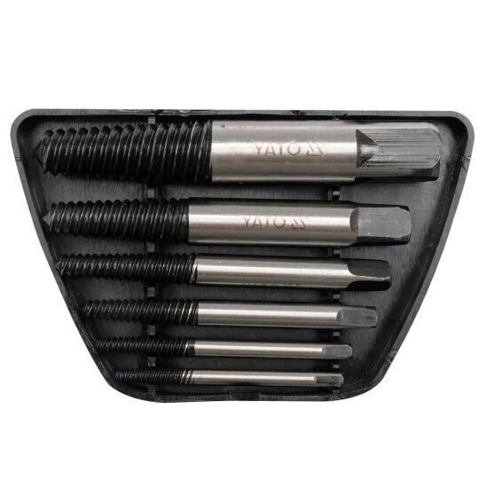 Set extractoare suruburi rupte Yato YT-0590, 6buc, 3-25 mm