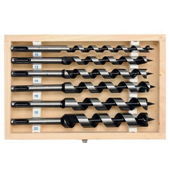 Set 6 burghie pentru lemn Yato YT-3300, elicoidale, prindere SDS plus, 10-20 mm