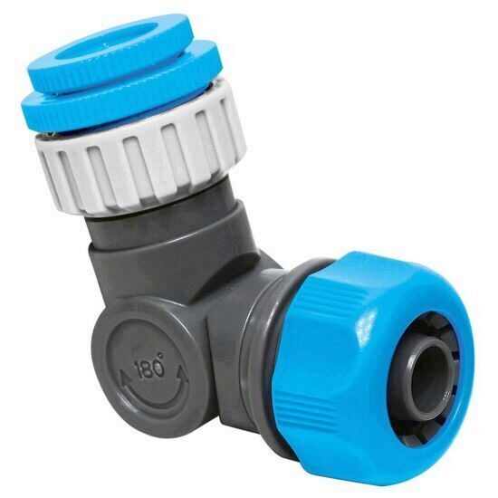 Adaptor articulat pentru furtunuri Aquacraft ® 550345, 1/2-3/4-1", cu mufa inclusa