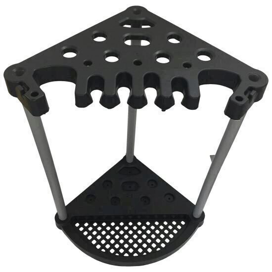 Suport de colt pentru unelte gradina Strend Pro Keter, 76.2 x 61 x 88 cm, negru