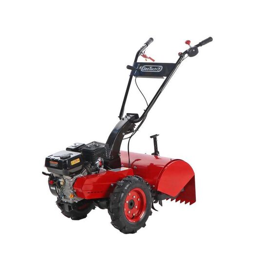 Motocultor GeoTech MCT 550, putere 7 CP, latime de lucru 60 cm, 3 trepte de viteza, freze cu rotatie inversa