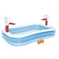 Piscina gonflabila pentru copii, Bestway 54122, cu 2 cosuri baschet si 2 mingi