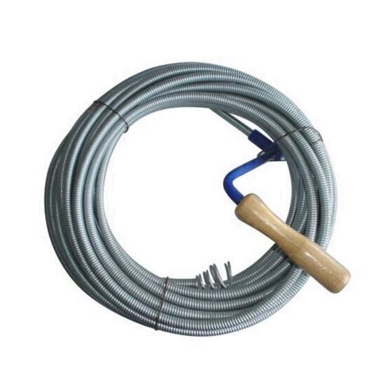 Cablu ( sarpe ) spirala pentru desfundat tevi de scurgere, Strend Pro KPZ, lungime 10 m, cap 2.25 cm, diametru cablu  10mm