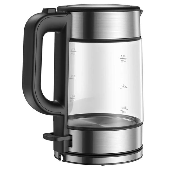 Fierbator electric inox/sticla, Xiaomi 2200 W, capacitate 1.7 l, filtru detasabil