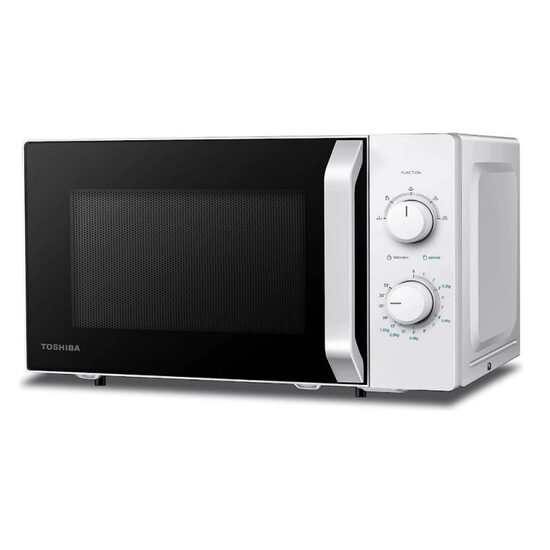 Cuptor cu microunde Toshiba 800 W, capacitate 20 l, Timer, Negru/Alb
