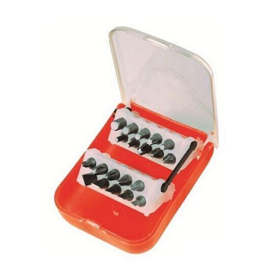 Set biti SMA DE 101551, cutie plastic, 20 piese, Crom Vanadium