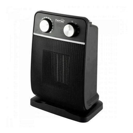 Radiator ceramic, Home FK 29, negru, 1800W, 2 trepte incalzire