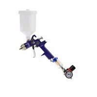 Pistol de vopsit cu reductor, manometru si filtru, Geko G03151, HVLP, 1.4 mm, 600 ml