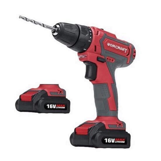 Bormasina cu 2 acumulatori Worcraft CD-16Li, 16V, 2x Li-Ion 1.5Ah
